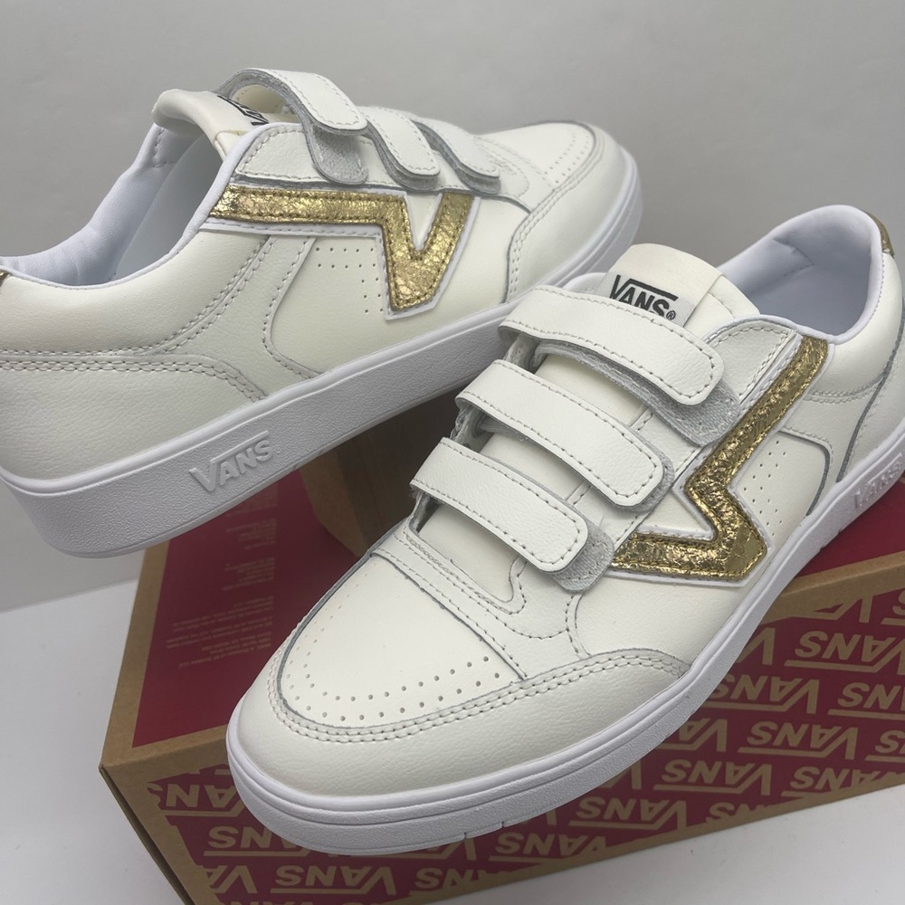Vans WMNS Lowland Cc Velcro (Metallic V) Marshmallow/Gold Sneakers 
VN0A5DY89QT - Picture 9 of 16
